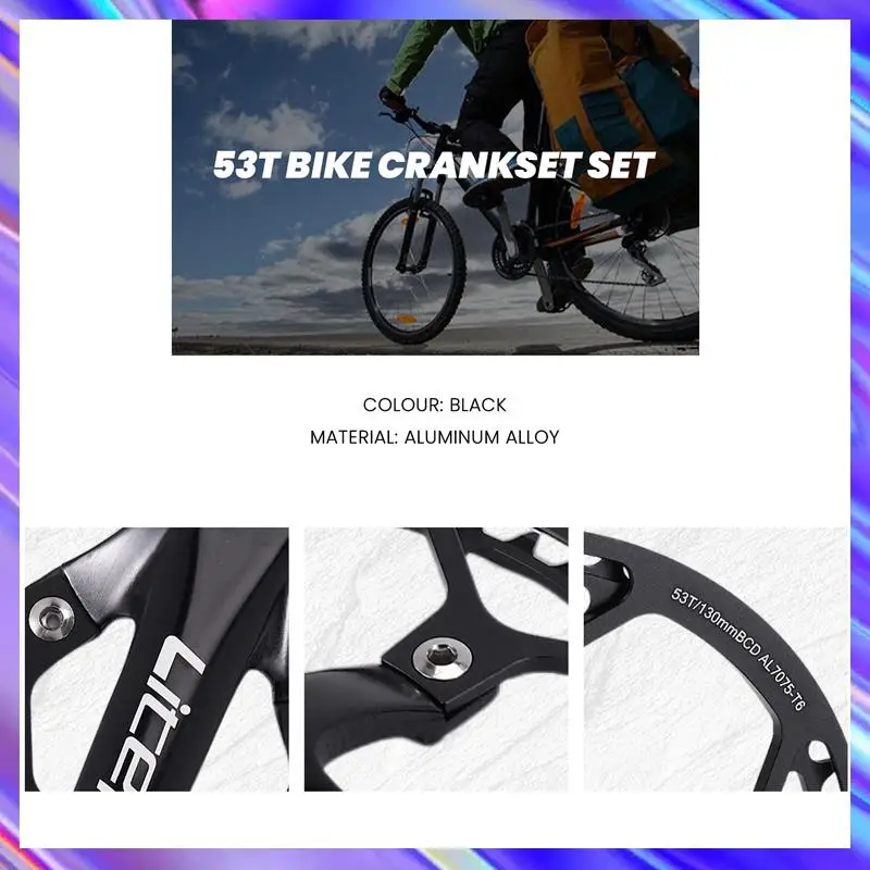 L71A Single Speed Crankset 53T 170Mm Crankarms Folding Bike Crankset With Protective Cover For Bike Track Road Bicycle
L71A Single Speed Crankset 53T 170Mm Crankarms Folding Bike Crankset With Protective Cover For Bike Track Road Bicycle