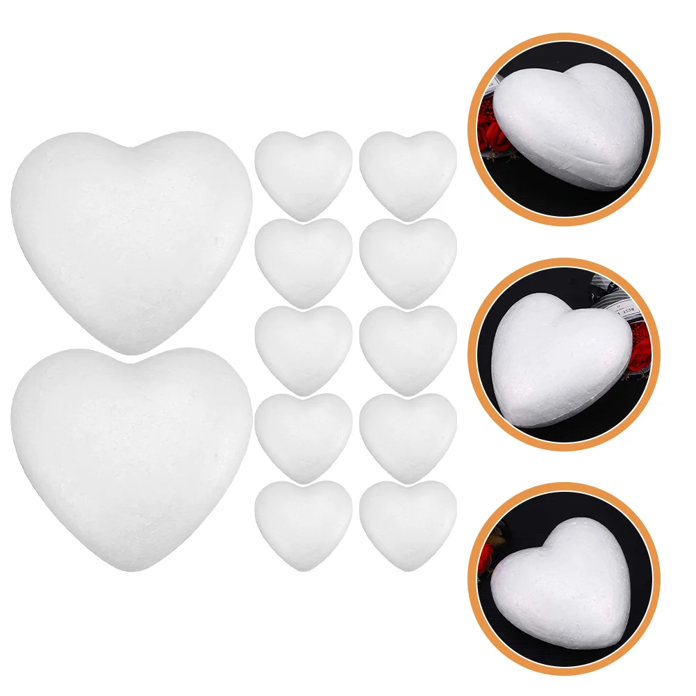 12 Pcs White Embryo Foams Balls Craft Heart Shaped Bulk Ornaments Decorative DIY Dining Table
12 Pcs White Embryo Foams Balls Craft Heart Shaped Bulk Ornaments Decorative DIY Dining Table