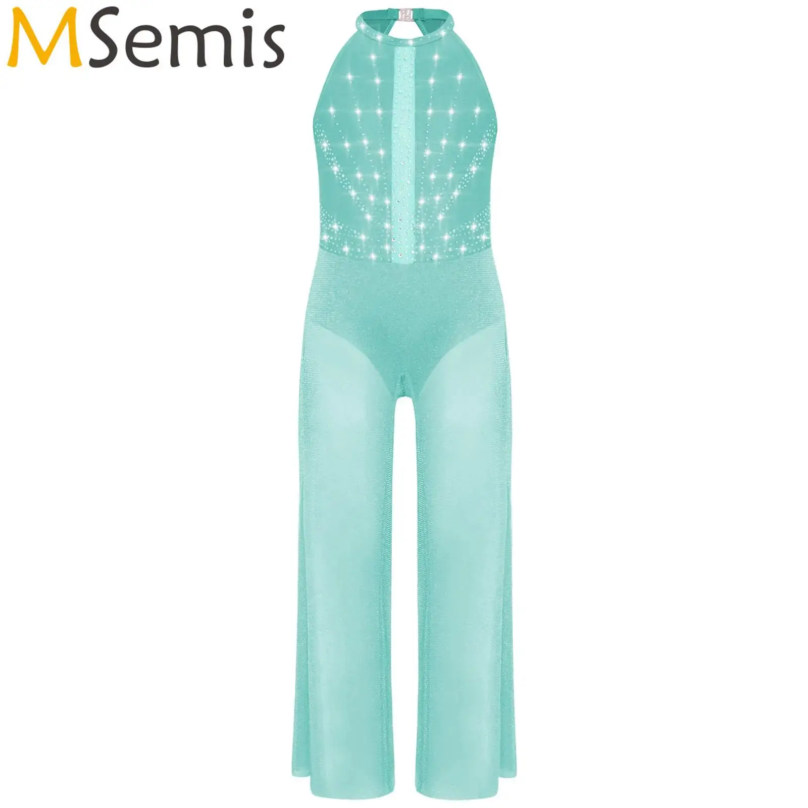 Kids Girls Rhinestones Gymnastics Unitards Jumpsuit Ballet Dance Artistic Figure Skating Costume Built-in Briefs Full Bodysuit
Kids Girls Rhinestones Gymnastics Unitards Jumpsuit Ballet Dance Artistic Figure Skating Costume Built-in Briefs Full Bodysuit