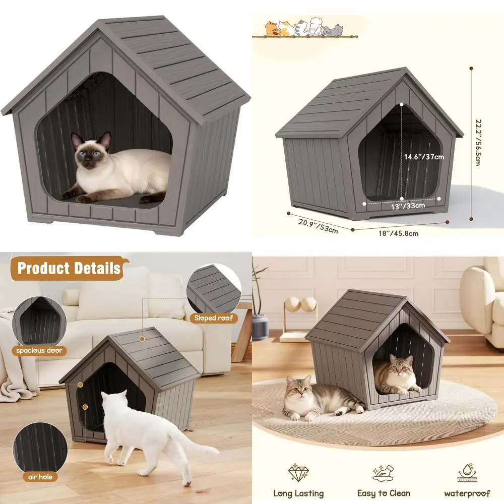 Серый пластиковый корпус для кошачьего туалета для внутреннего и наружного использования с просторной дверью и скрытым вентиляционным отверстием
Серый пластиковый корпус для кошачьего туалета для внутреннего и наружного использования с просторной дверью и скрытым вентиляционным отверстием