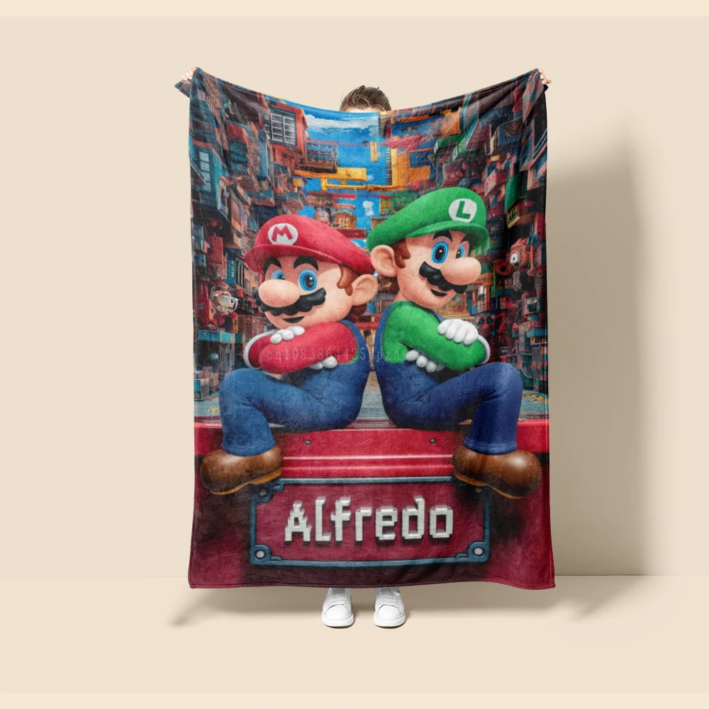 Blanket Mario Cartoon HD Picnic Flannel Warm Soft and Comfortable Blanket Home Sofa Travel Picnic Children Birthday Gift
Blanket Mario Cartoon HD Picnic Flannel Warm Soft and Comfortable Blanket Home Sofa Travel Picnic Children Birthday Gift