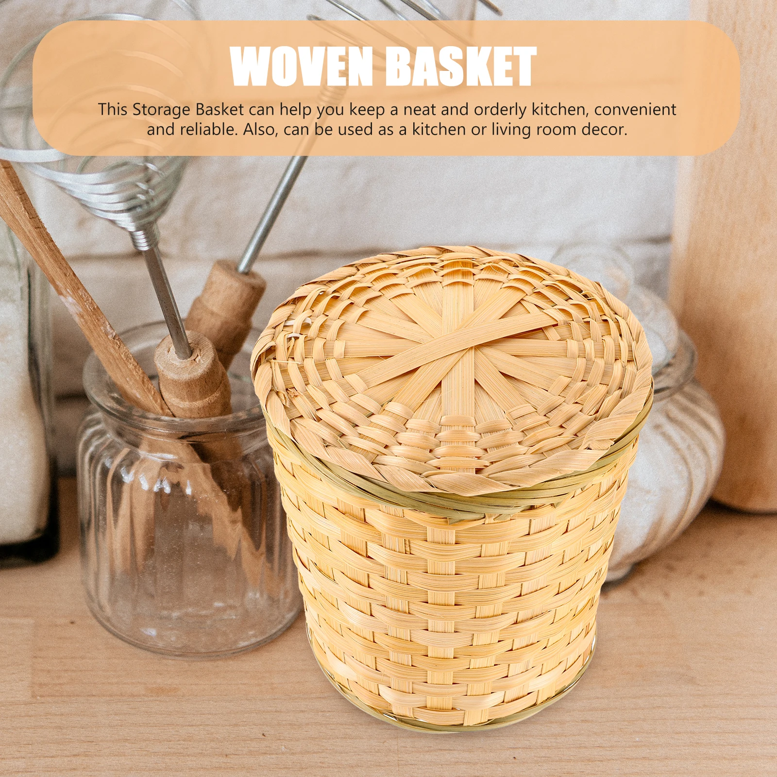 2Pcs Bamboo Tea Leaf Storage Basket Hand-Woven Woven Basket for Fruit Egg Vegetable Organizing Kitchen Decorative
2Pcs Bamboo Tea Leaf Storage Basket Hand-Woven Woven Basket for Fruit Egg Vegetable Organizing Kitchen Decorative