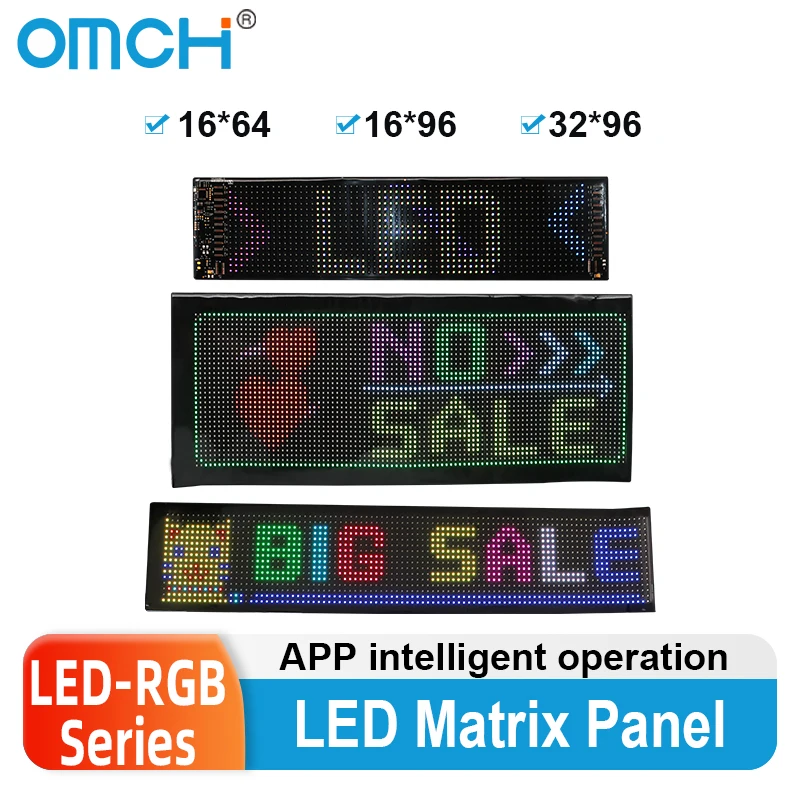 OMCH LED Matrix Panel Scrolling Bright Screen Advertising LED Sign with Remote Control and Bluetooth App Control Brightness
OMCH LED Matrix Panel Scrolling Bright Screen Advertising LED Sign with Remote Control and Bluetooth App Control Brightness