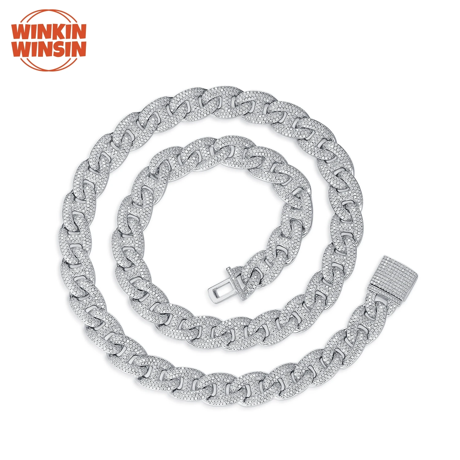 Winkin Winsin Brand High Quality Hip Hop Men Moissanite Rectangle Necklace S925 Sterling Silver GRA Certificate Necklace Jewelry
Winkin Winsin Brand High Quality Hip Hop Men Moissanite Rectangle Necklace S925 Sterling Silver GRA Certificate Necklace Jewelry