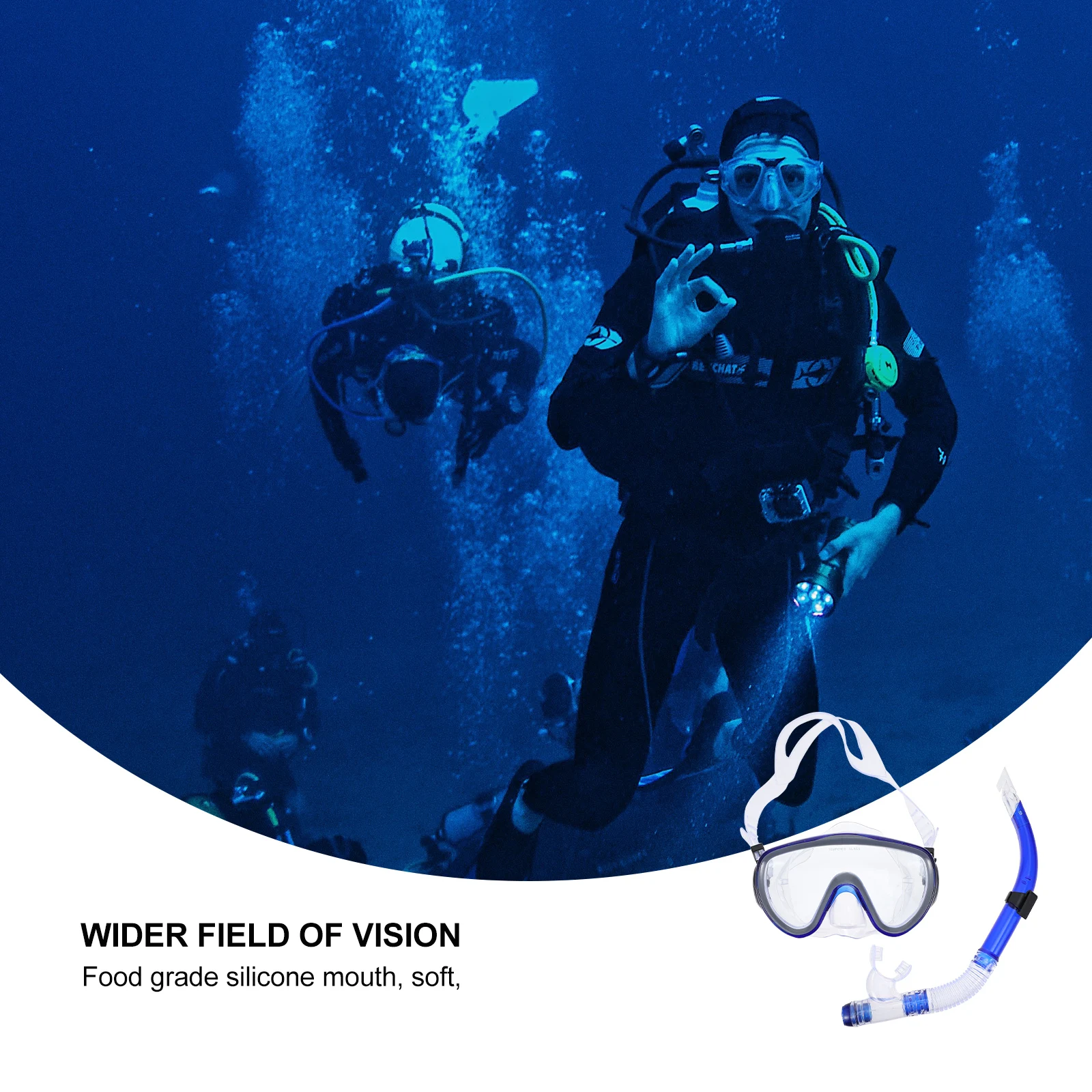 Diving Glass Set PVC Material Scuba Gear for Lakes Swimming Mask Seal Leakproof Snokerl Adult Reduced Jaw Fatigue
Diving Glass Set PVC Material Scuba Gear for Lakes Swimming Mask Seal Leakproof Snokerl Adult Reduced Jaw Fatigue