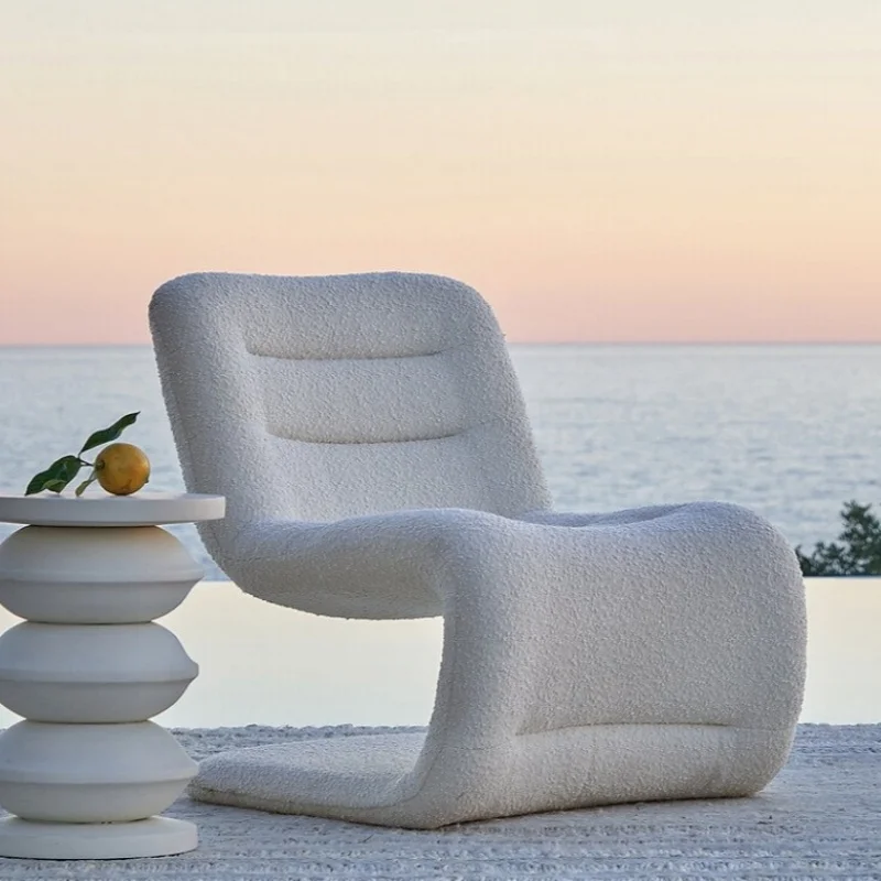 Living room single leisure chair minimalist cream wind lamb wool lazy sofa
Living room single leisure chair minimalist cream wind lamb wool lazy sofa