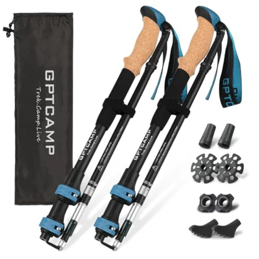 Walking Sticks, Trekking Poles Collapsible Hiking Poles, Lightweight Folding Travel Walking Pole for Men Women, 2pc Adjustable
Walking Sticks, Trekking Poles Collapsible Hiking Poles, Lightweight Folding Travel Walking Pole for Men Women, 2pc Adjustable