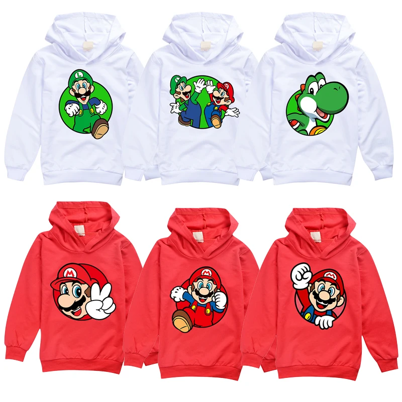 Толстовка с капюшоном Super Mario Bros для девочек и мальчиков, свитшоты, флисовые детские свитера на осень и зиму, Детский милый подарок на день рождения
Толстовка с капюшоном Super Mario Bros для девочек и мальчиков, свитшоты, флисовые детские свитера на осень и зиму, Детский милый подарок на день рождения