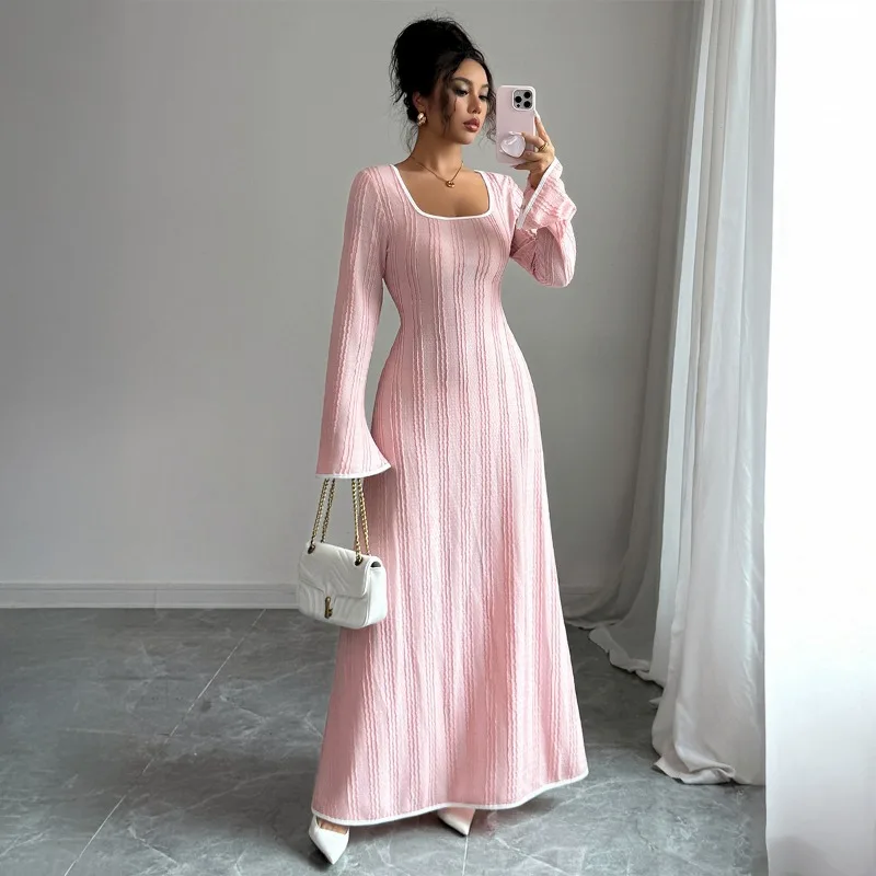 Fashion High Street Versatile Style Slim-fitting Simple Long-sleeved Skirt Dress Women's Clothing Autumn and Winter New Models
Fashion High Street Versatile Style Slim-fitting Simple Long-sleeved Skirt Dress Women's Clothing Autumn and Winter New Models