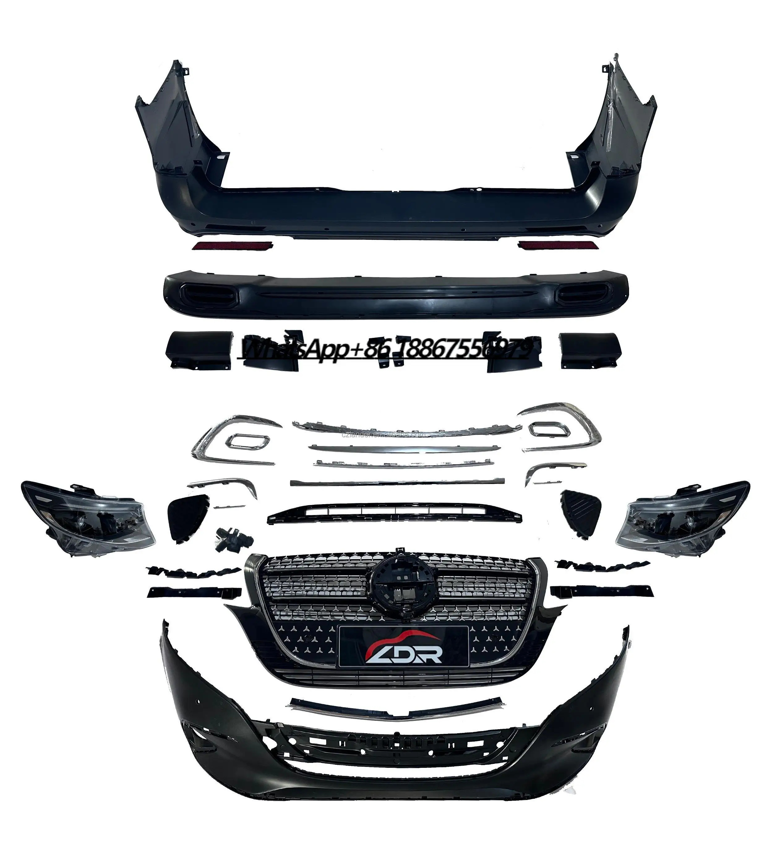 For VITO V-class W447 2010-2020 Facelift to GLS Style Body Kit V220d V250d Front Bumper Grille Bodykit
For VITO V-class W447 2010-2020 Facelift to GLS Style Body Kit V220d V250d Front Bumper Grille Bodykit