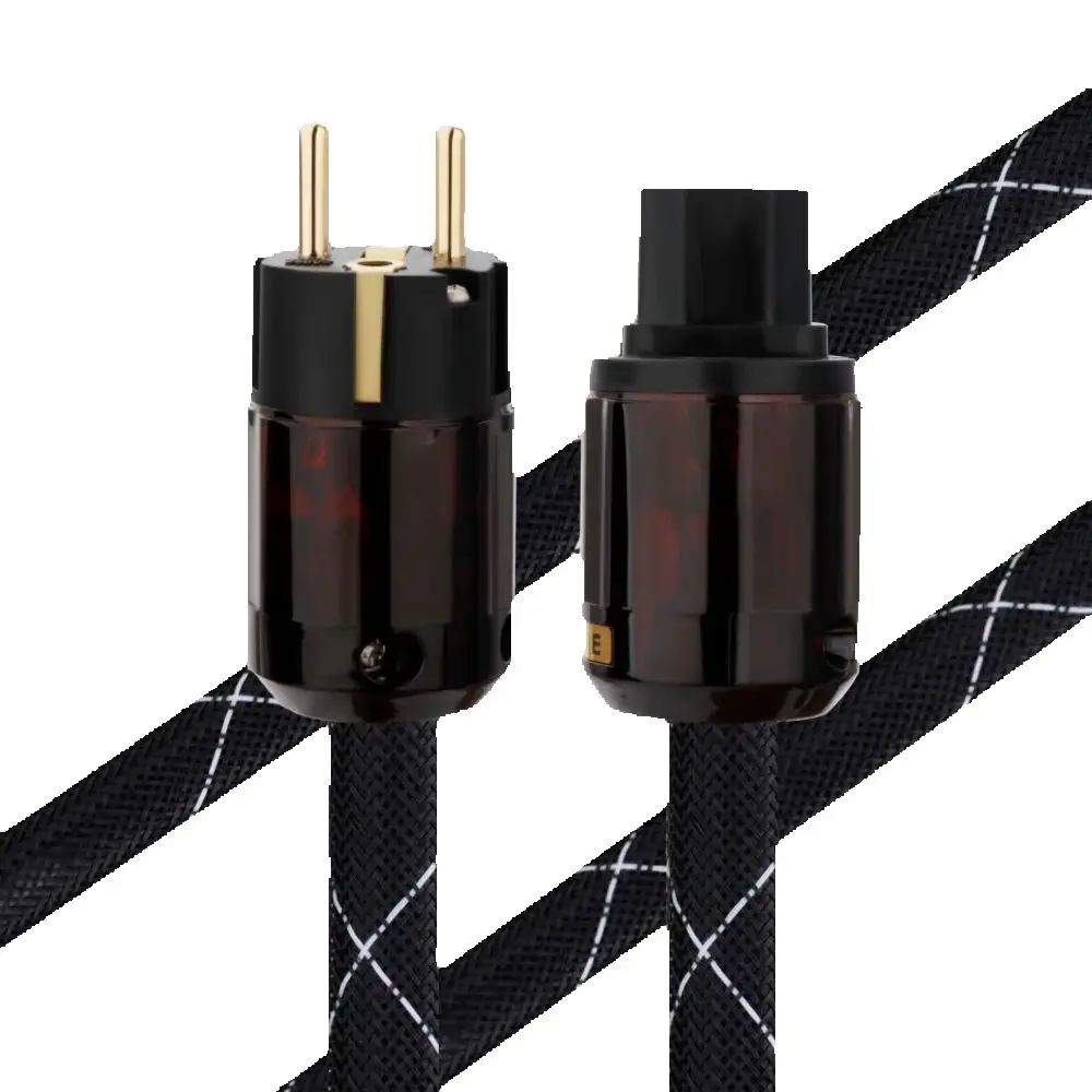 Hifi Power Cord Cable 10AWG Power AC EU/US/AU occ audio cable EU/US Vseries Shielded Gold Plated Power Plug Line Audiophile
Hifi Power Cord Cable 10AWG Power AC EU/US/AU occ audio cable EU/US Vseries Shielded Gold Plated Power Plug Line Audiophile