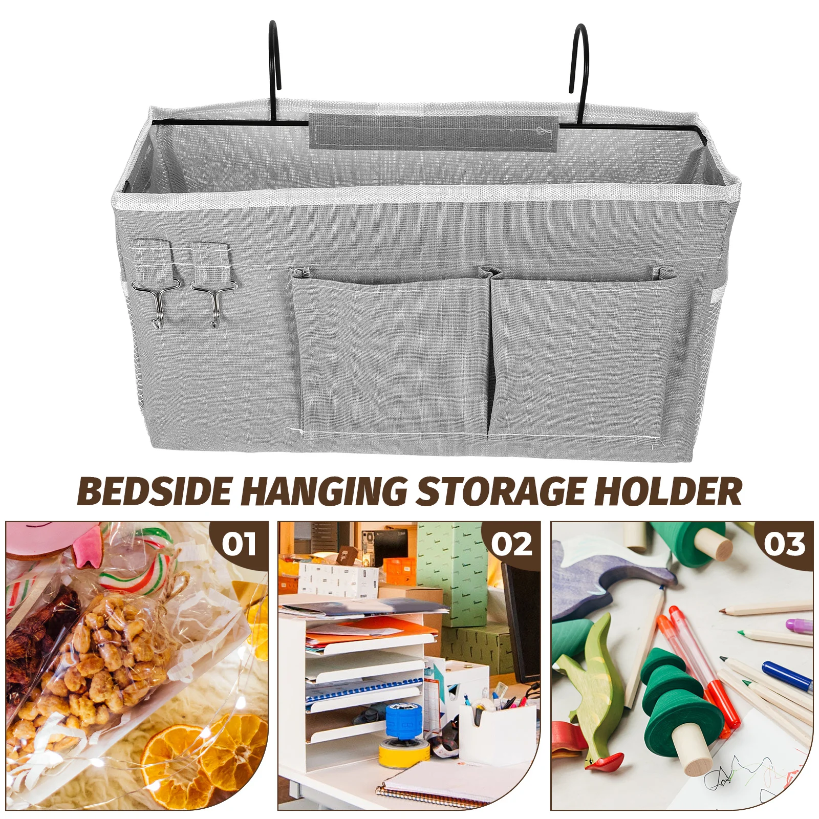 Bedside Storage Organizer Bag Heavy Duty Fabric Iron Hanging Organizer For Dorm Home Office Bedside Hanging Storage
Bedside Storage Organizer Bag Heavy Duty Fabric Iron Hanging Organizer For Dorm Home Office Bedside Hanging Storage