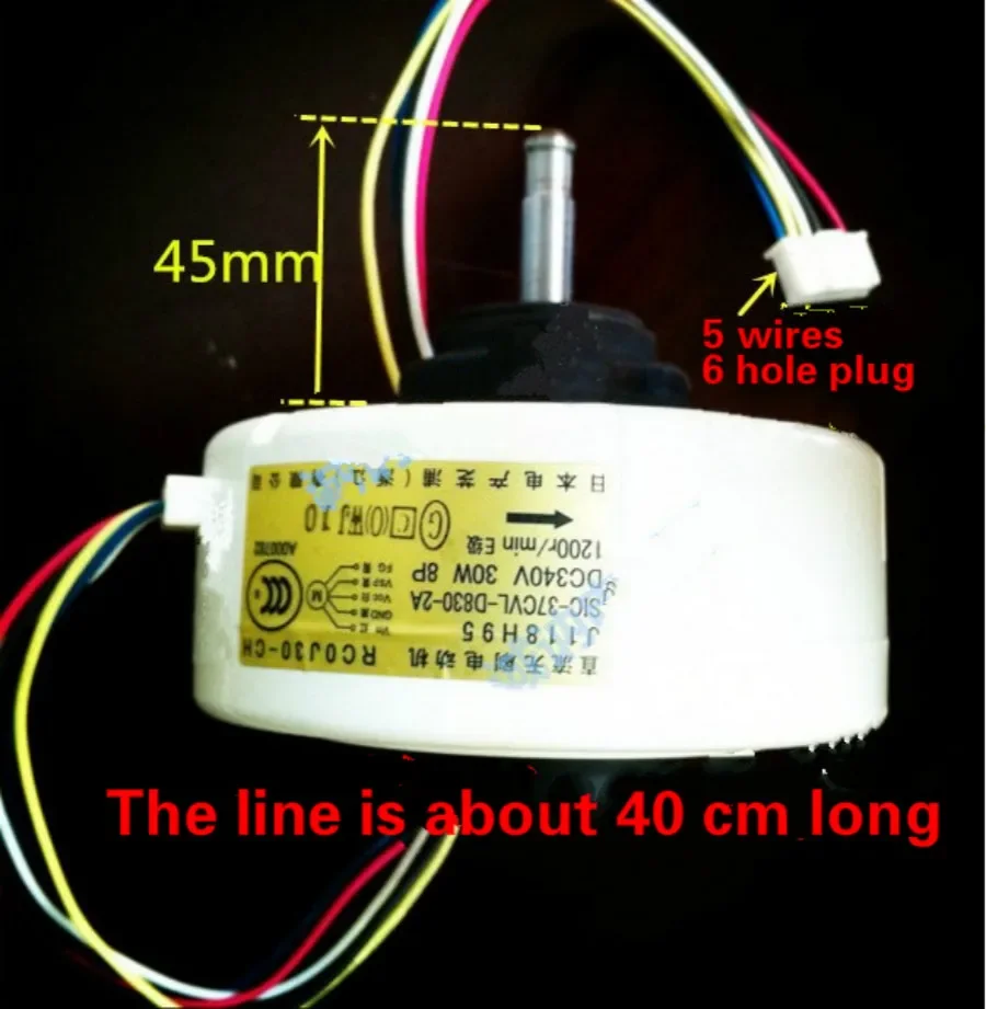 For Mitsubishi Electric air conditioner all new indoor motor fan motor motor J118H40 30W 5 lines
For Mitsubishi Electric air conditioner all new indoor motor fan motor motor J118H40 30W 5 lines
