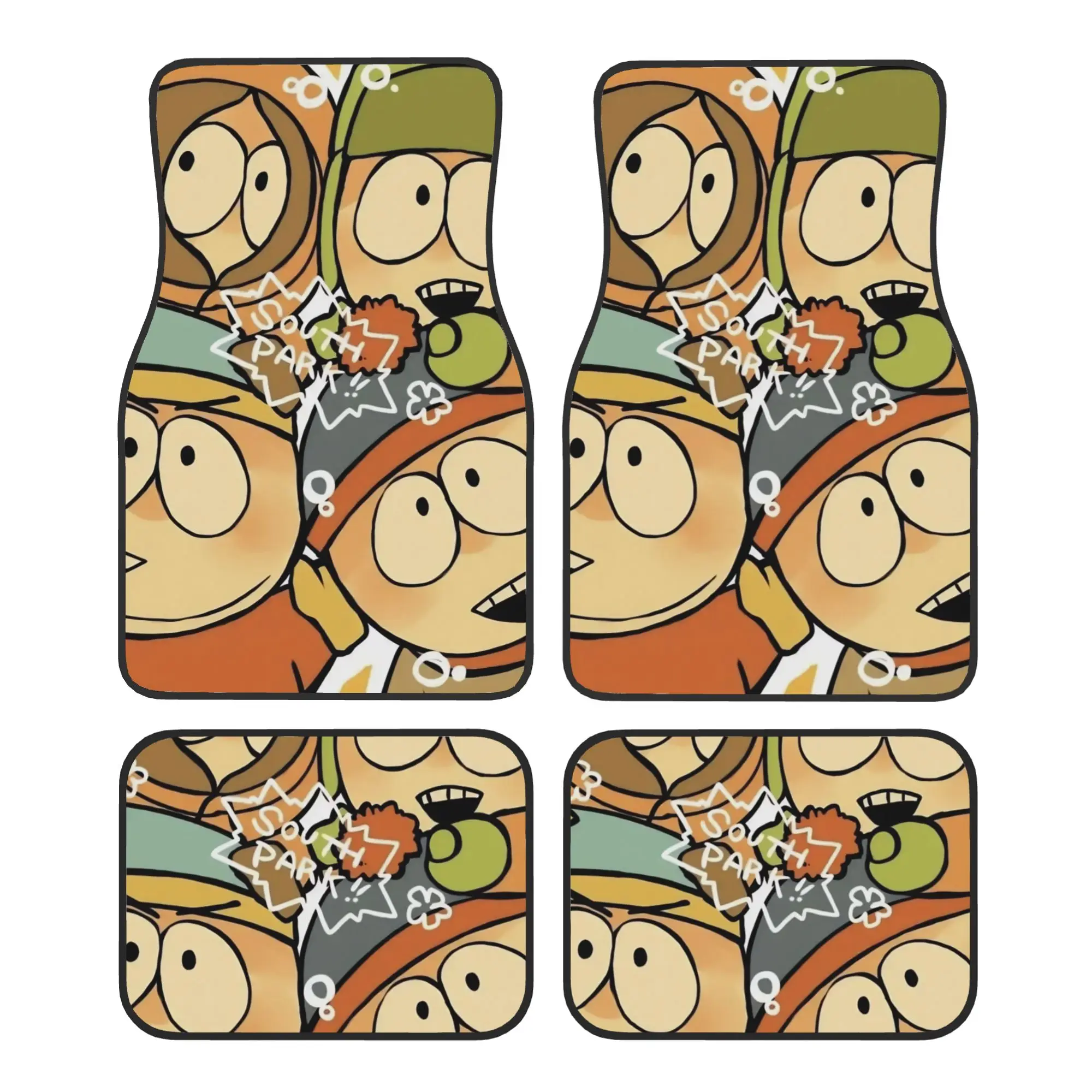 Souths Park Cartoon Anime Car Floor Mats of 4 Pieces Crystal Velvet Carpets Rugs Universal Car Front Rear Carpets Foot Mats
Souths Park Cartoon Anime Car Floor Mats of 4 Pieces Crystal Velvet Carpets Rugs Universal Car Front Rear Carpets Foot Mats