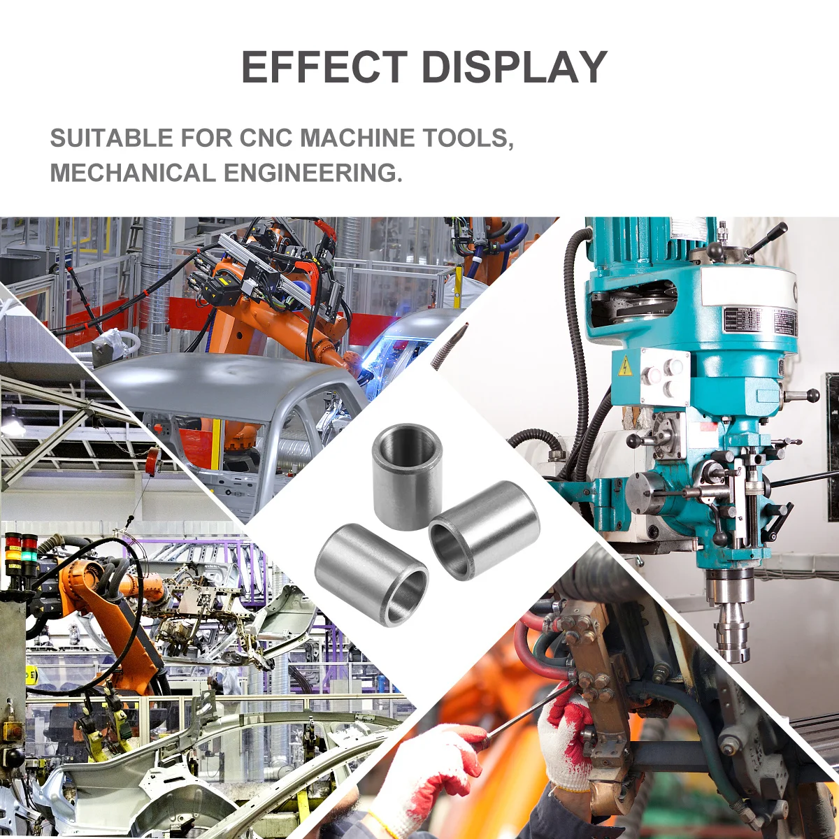 3pcs Steel Bushing Sleeve Bearing Guide Jig Bushes Oilless Wear Resistant Low Noise For Cnc Machines Mechanical Engineering
3pcs Steel Bushing Sleeve Bearing Guide Jig Bushes Oilless Wear Resistant Low Noise For Cnc Machines Mechanical Engineering
