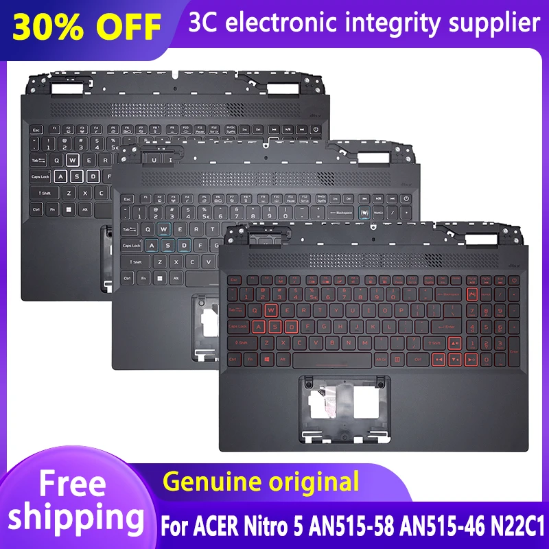 Original Keyboard US For ACER Nitro 5 AN515-58 AN515-46 N22C1 Laptop Top Case Palmrest Upper Cover Hinges Cover Backlit keyboard
Original Keyboard US For ACER Nitro 5 AN515-58 AN515-46 N22C1 Laptop Top Case Palmrest Upper Cover Hinges Cover Backlit keyboard
