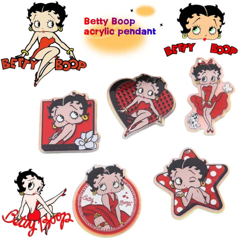 Betty Boop 10pcs pendant high color value cartoon printing creative acrylic relief graffiti girl heart schoolbag key decoration
Betty Boop 10pcs pendant high color value cartoon printing creative acrylic relief graffiti girl heart schoolbag key decoration