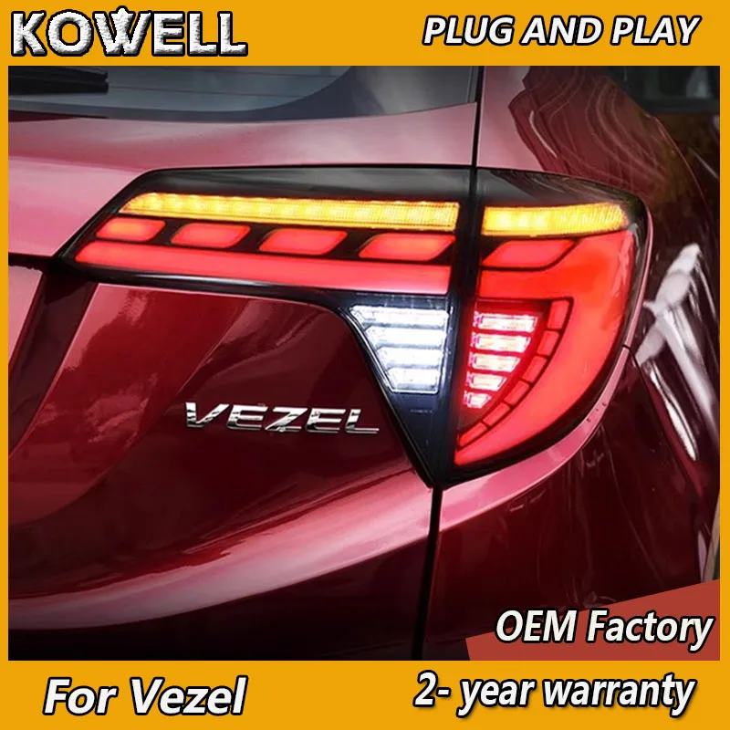 Стайлинг автомобиля для Honda Vezel, задние фонари 2014-2021, задние фонари HRV, задние DRL, указатель поворота, противотуманный тормоз, задний ход
Стайлинг автомобиля для Honda Vezel, задние фонари 2014-2021, задние фонари HRV, задние DRL, указатель поворота, противотуманный тормоз, задний ход