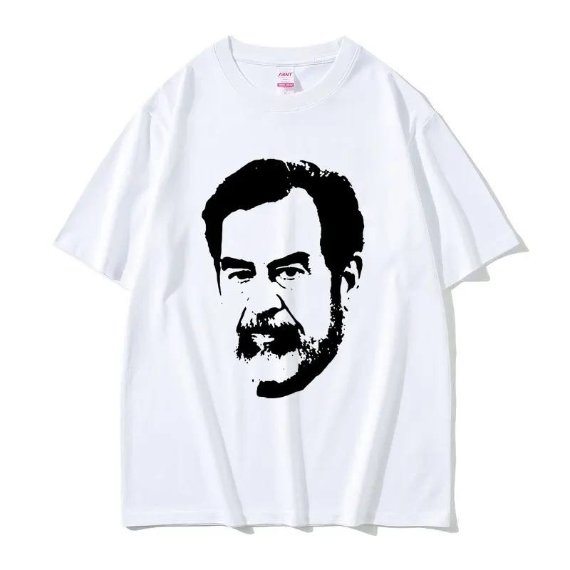 Saddam Hussein Big Face Funny Meme T-shirts Men Women Fashion Oversized Streetwear Unisex Casual Soft Cotton Short Sleeve Tees
Saddam Hussein Big Face Funny Meme T-shirts Men Women Fashion Oversized Streetwear Unisex Casual Soft Cotton Short Sleeve Tees