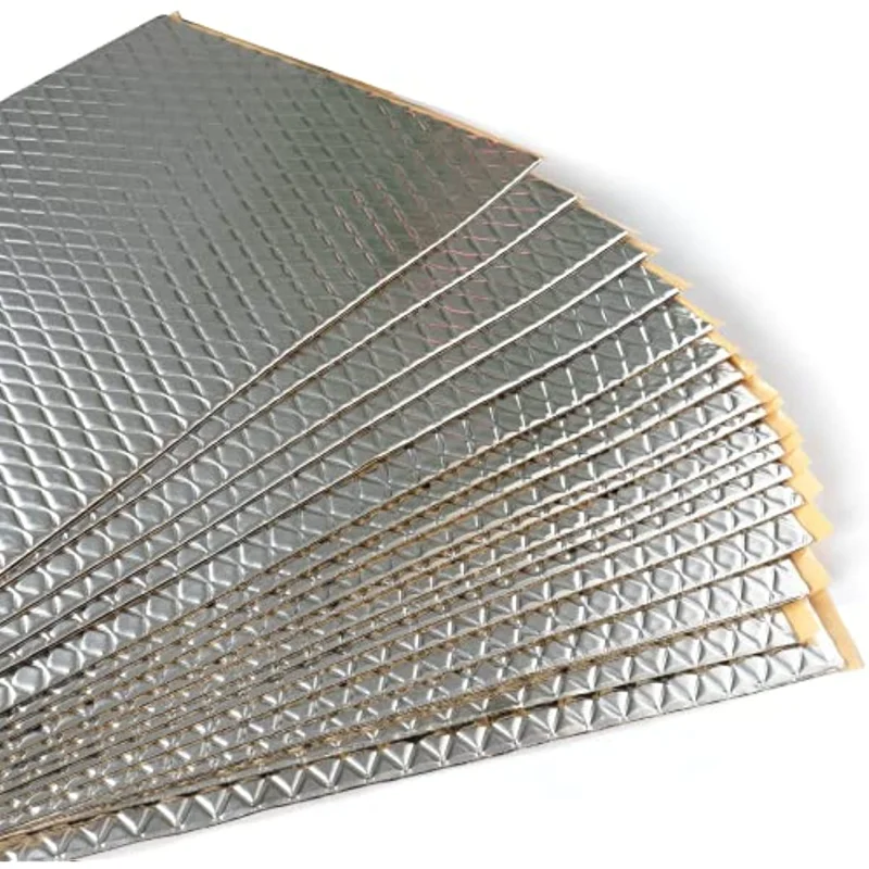 10pc/50pc 5MM Aluminum Foil Car Sound Heat Insulation Cotton Mats Engine Bonnet Firewall Noise Proofing Deadener Anti-Noise Pads
10pc/50pc 5MM Aluminum Foil Car Sound Heat Insulation Cotton Mats Engine Bonnet Firewall Noise Proofing Deadener Anti-Noise Pads