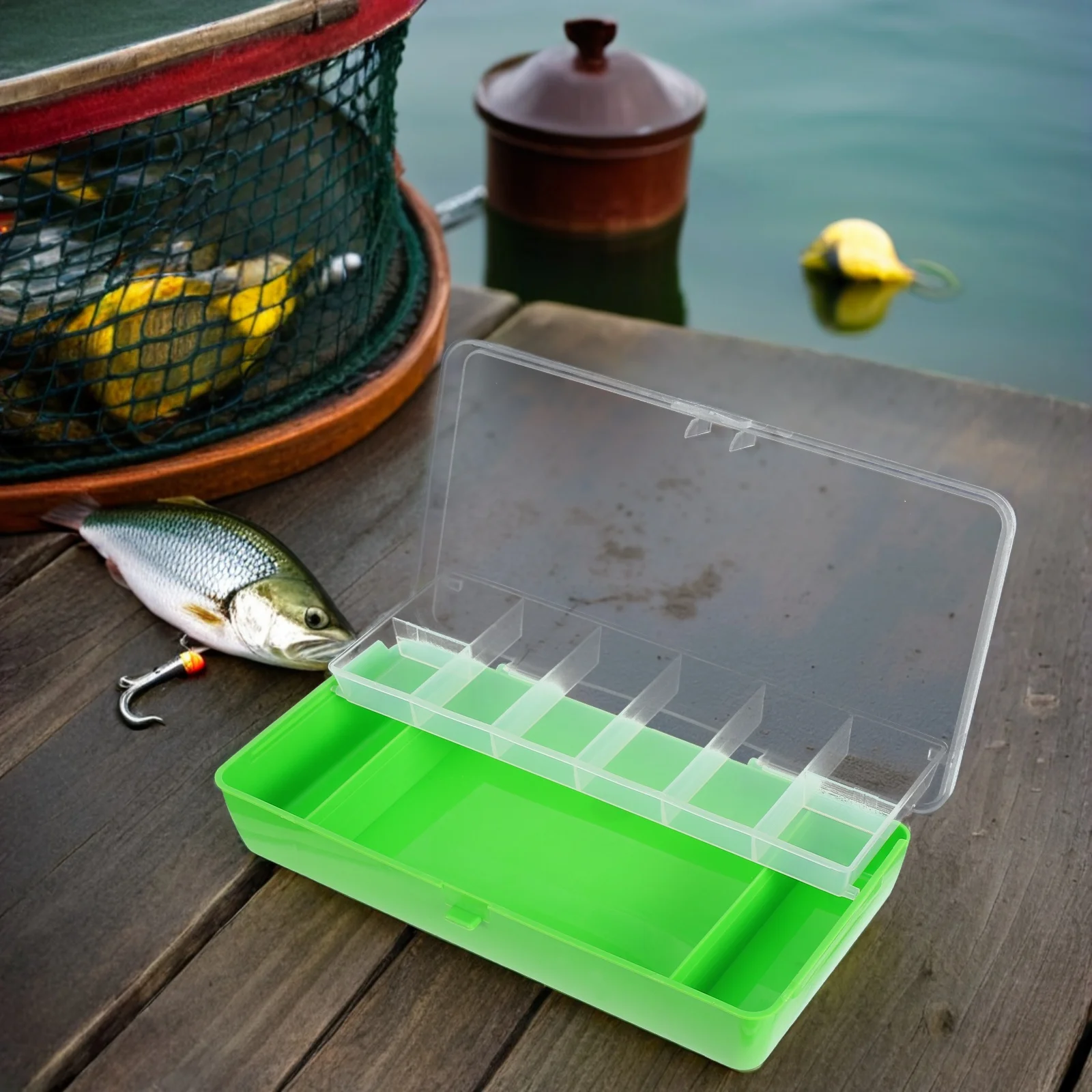 Lure Bait Box Fishing Holder Tackle Case Double Layer Boxes Accessories and Equipment Plastic
Lure Bait Box Fishing Holder Tackle Case Double Layer Boxes Accessories and Equipment Plastic