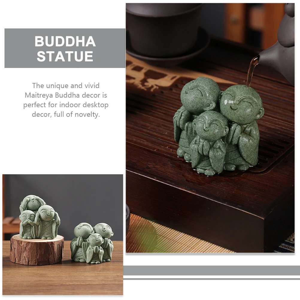 Zen Small Buddha Statue Decor Stone Maitreya Adornment Green Sandstone Craft Tea Table Ornament Garden Sculpture
Zen Small Buddha Statue Decor Stone Maitreya Adornment Green Sandstone Craft Tea Table Ornament Garden Sculpture