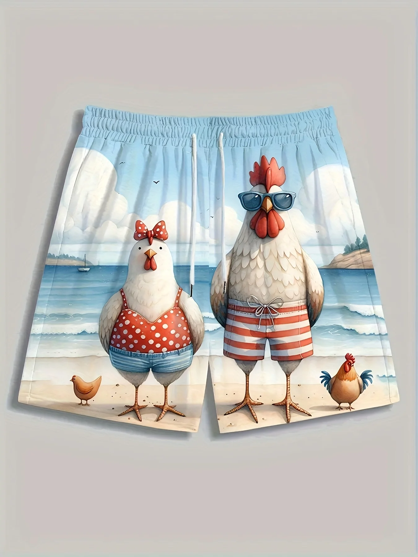 Men's Fun Chicken Swimming Graphic Print Swim Trunks Shorts Vacation Drawstring Shorts
Men's Fun Chicken Swimming Graphic Print Swim Trunks Shorts Vacation Drawstring Shorts