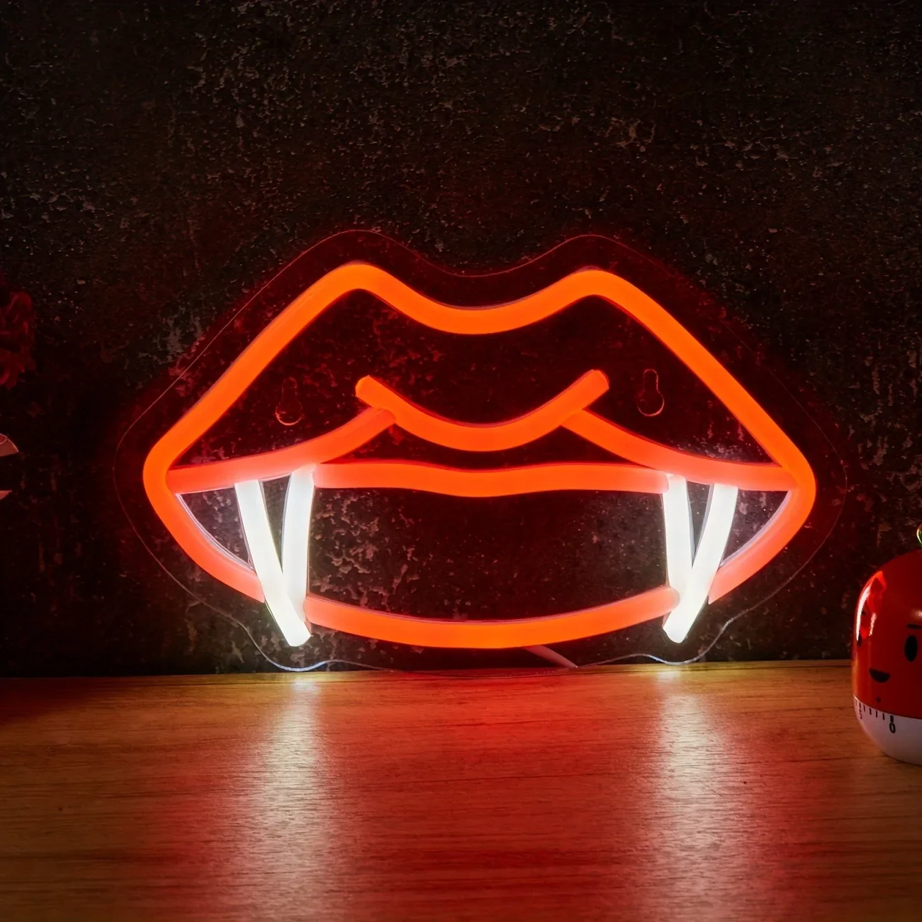 Neon Logo for Vampire Teeth Lips LED Gothic Style Decorative Light for Room Bar Club Man Cave Halloween Decorative Wall Sconce
Neon Logo for Vampire Teeth Lips LED Gothic Style Decorative Light for Room Bar Club Man Cave Halloween Decorative Wall Sconce