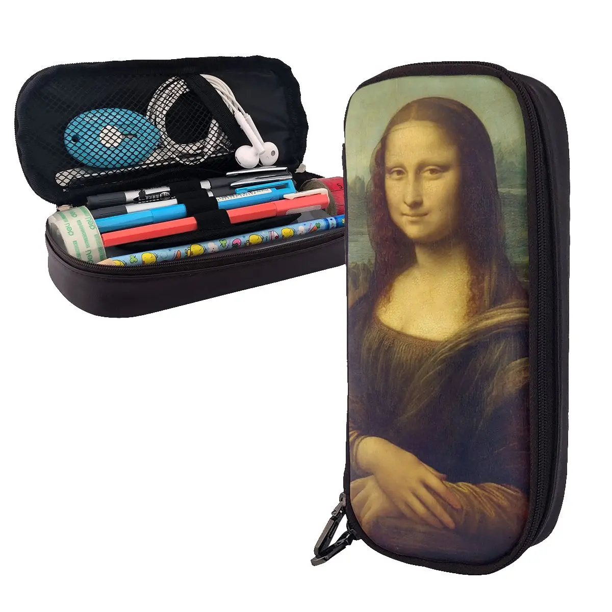 Mona Lisa By Leonardo Da Vinci Leather Pencil Case Pencil Pouch Storage Stationery Supplies Pen Box Pencil Bag for Kids Gifts
Mona Lisa By Leonardo Da Vinci Leather Pencil Case Pencil Pouch Storage Stationery Supplies Pen Box Pencil Bag for Kids Gifts