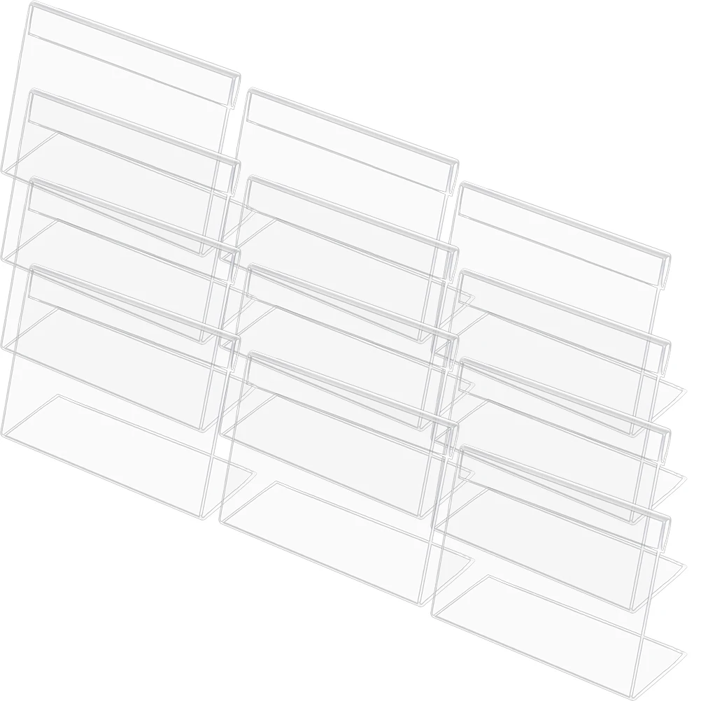 20pcs Price Tags 60x40x28mm Sign Holders for Wedding Acrylic Signs Holder Party Table Numbers Menu Display
20pcs Price Tags 60x40x28mm Sign Holders for Wedding Acrylic Signs Holder Party Table Numbers Menu Display