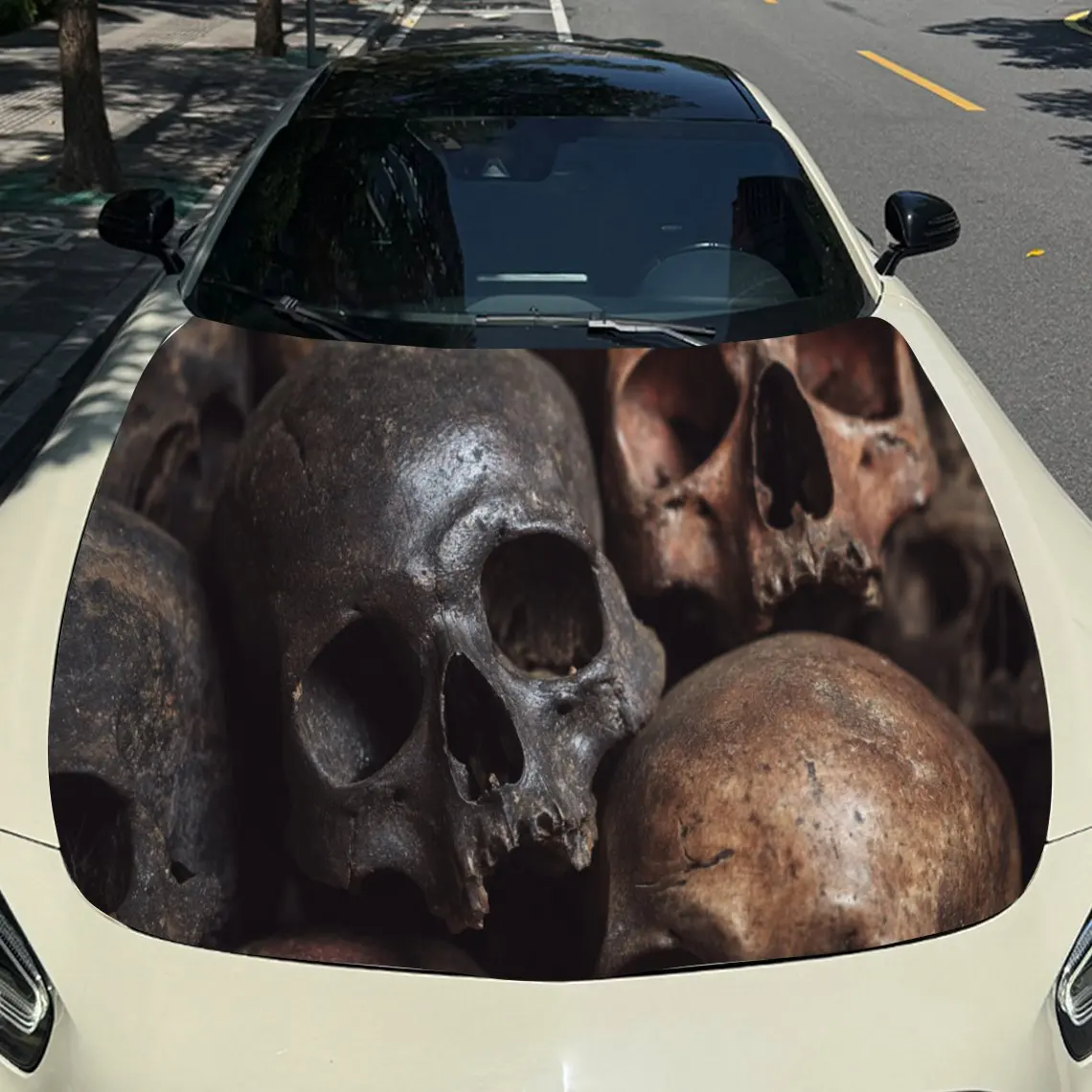 Retro Skulls Horror Car Hood Sticker PVC Self Waterproof Stick, Striking Auto Exterior Accessories Decor Protect Gift for Lover
Retro Skulls Horror Car Hood Sticker PVC Self Waterproof Stick, Striking Auto Exterior Accessories Decor Protect Gift for Lover