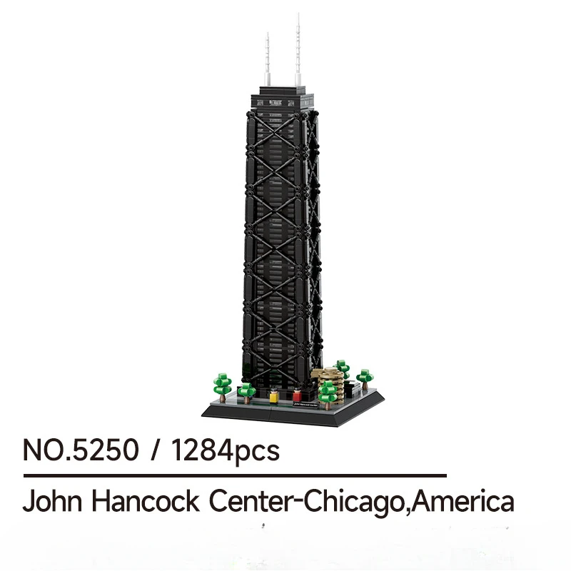 Moc Building Block Chicago John Hancock Center Small Particle Building Block Educational Toys Children Bricks Gift
Moc Building Block Chicago John Hancock Center Small Particle Building Block Educational Toys Children Bricks Gift
