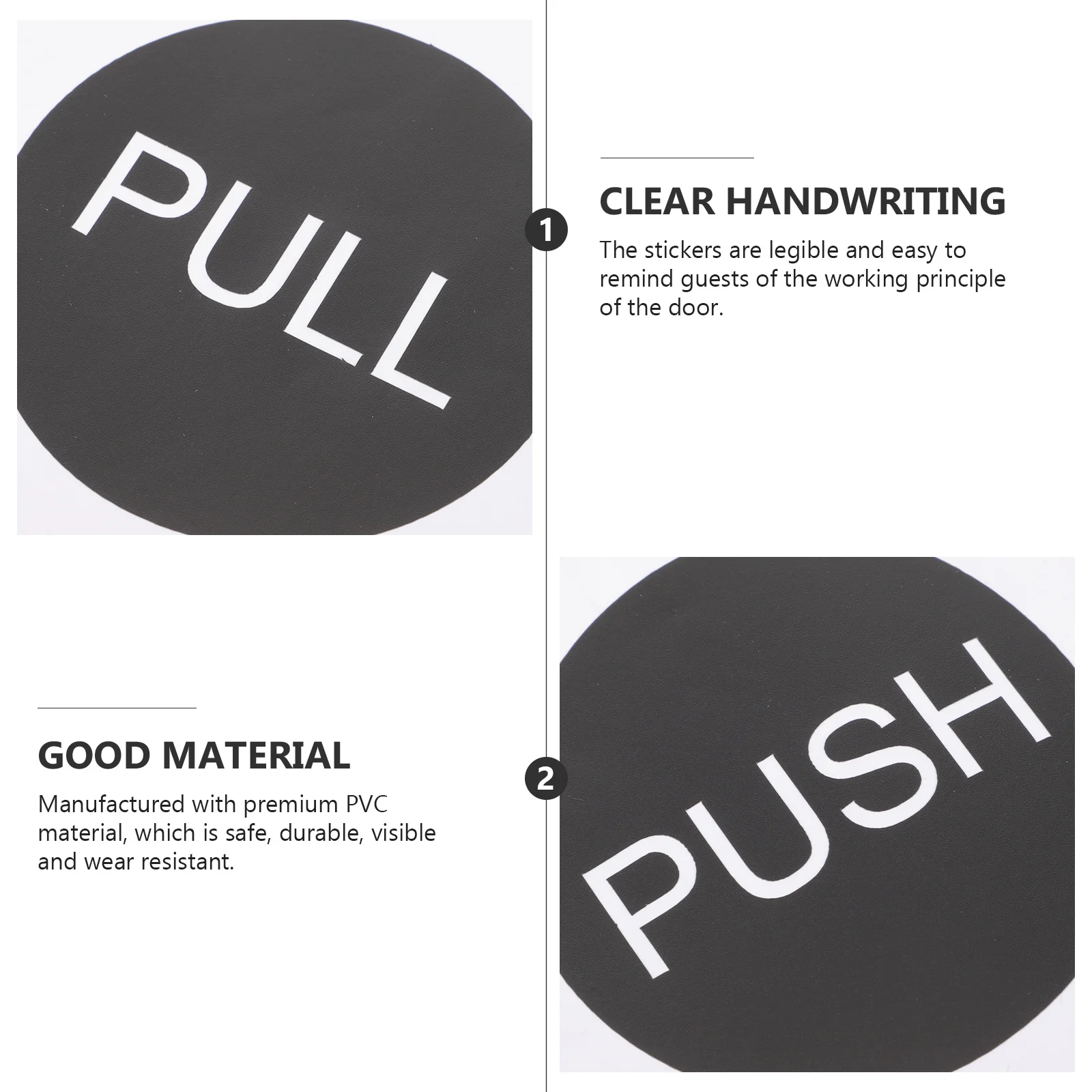 4Sets Round Push Pull Door Signs Premium Wear Resistant Stickers for Glass Doors Office Store Push Pull Door Signs
4Sets Round Push Pull Door Signs Premium Wear Resistant Stickers for Glass Doors Office Store Push Pull Door Signs