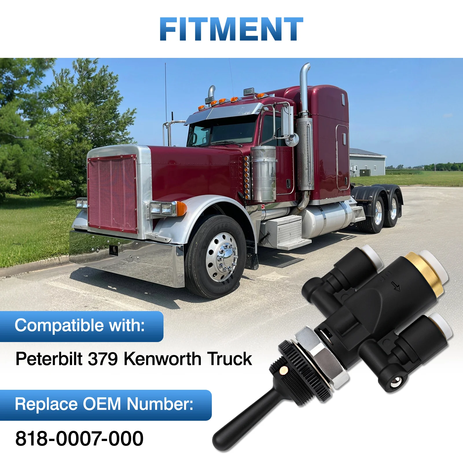 Air Window Toggle Valve Paddle Switch For Peterbilt 379 Kenworth Trucks 818-0007-000,8180007000
Air Window Toggle Valve Paddle Switch For Peterbilt 379 Kenworth Trucks 818-0007-000,8180007000