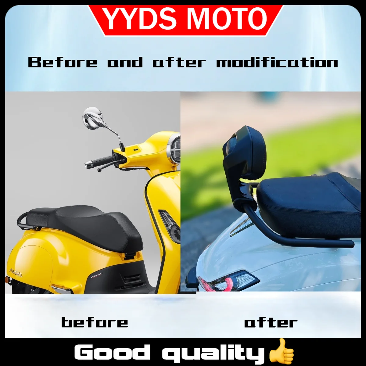 【Good quality】For Honda NS150LA aluminum alloy special rear backrest waterproof thickened backrest
【Good quality】For Honda NS150LA aluminum alloy special rear backrest waterproof thickened backrest