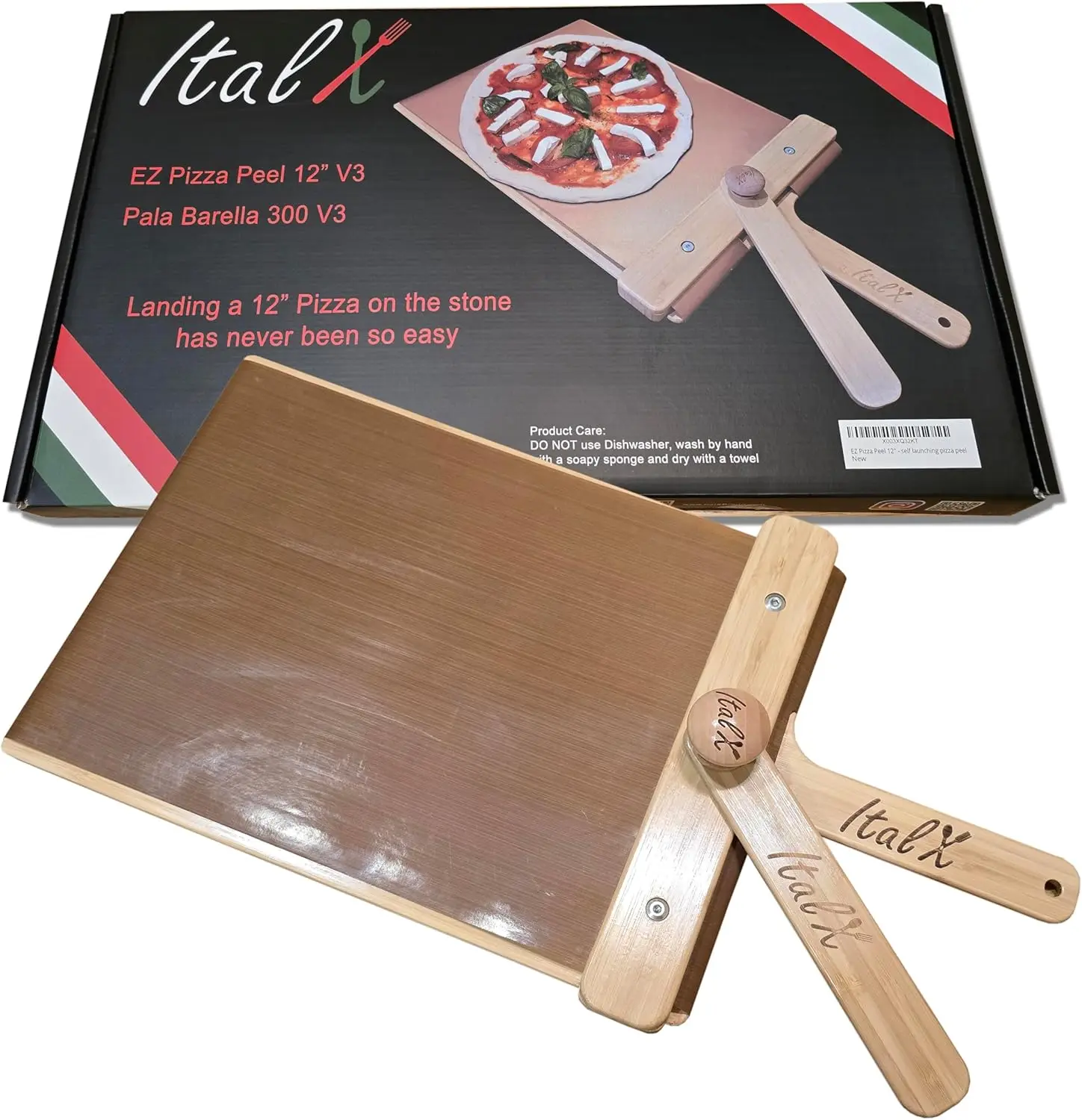 Professional Self-Launching Pizza Peel 12" Sliding Peel - Also Available 14", 16", 20"
Professional Self-Launching Pizza Peel 12" Sliding Peel - Also Available 14", 16", 20"