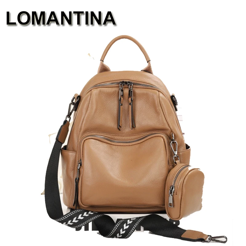 LOMANTINA Natural Soft First Layer Genuine Leather 6 Colors 3 Ways to USE Backpack Women Shopping Snapsack With Coin Purse Bag
LOMANTINA Natural Soft First Layer Genuine Leather 6 Colors 3 Ways to USE Backpack Women Shopping Snapsack With Coin Purse Bag