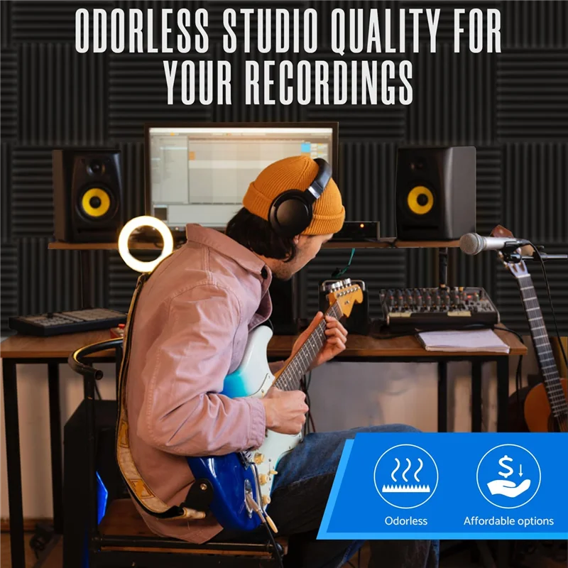A69P-52 Pack Acoustic Foam Panels 1 X 12 X 12 Inches Sound Proof Foam Panels For Walls,Soundproof Wall Panels Acoustic Panels
A69P-52 Pack Acoustic Foam Panels 1 X 12 X 12 Inches Sound Proof Foam Panels For Walls,Soundproof Wall Panels Acoustic Panels
