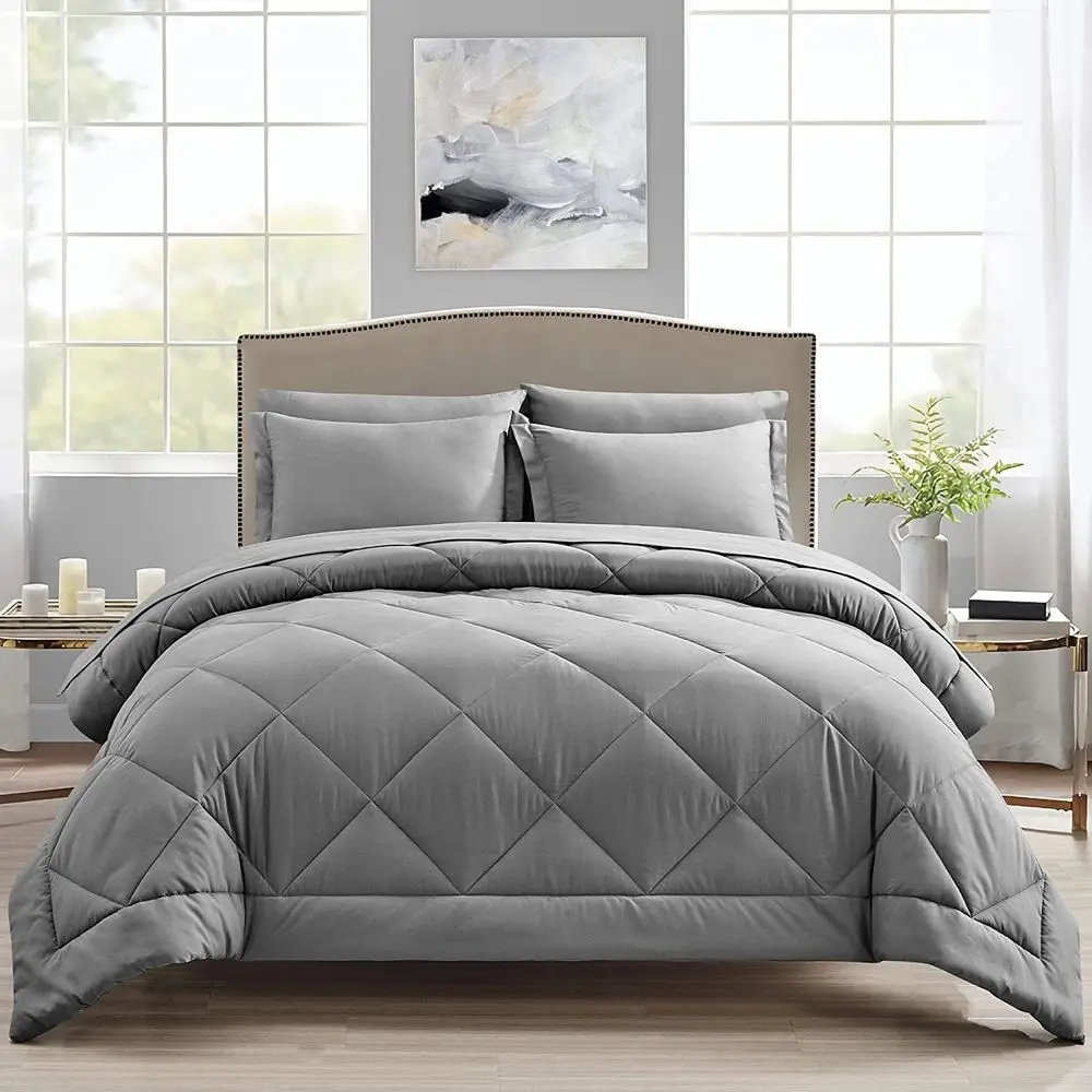 100% Egyptian Cotton Hotel Collection Comorter Set–Luxury Diamond 5-Piece Bedding Set (1 Comorter+4 Pillow Shams) Comortable Sot
100% Egyptian Cotton Hotel Collection Comorter Set–Luxury Diamond 5-Piece Bedding Set (1 Comorter+4 Pillow Shams) Comortable Sot