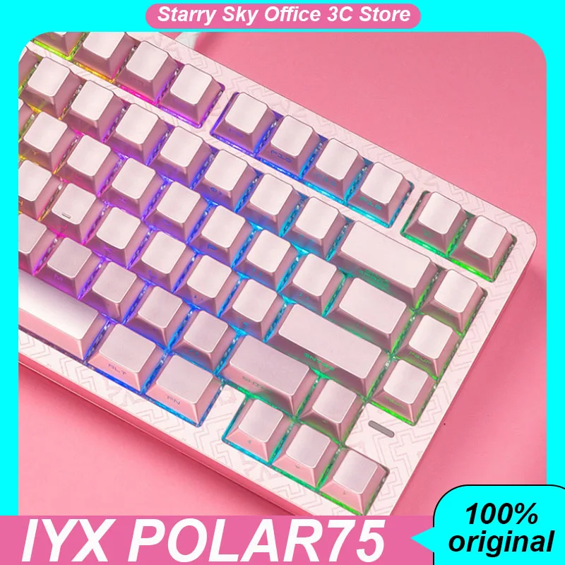 IYX Polar75 Ace, полностью алюминиевая проводная механическая клавиатура 8K, 81 клавиша, прокладка, игровая клавиатура для ПК, киберспорта, ноутбука
IYX Polar75 Ace, полностью алюминиевая проводная механическая клавиатура 8K, 81 клавиша, прокладка, игровая клавиатура для ПК, киберспорта, ноутбука