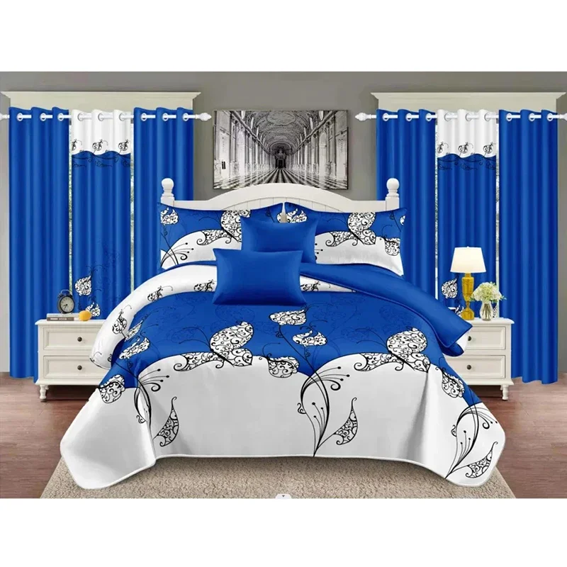 # 12-Pieces Bedding With Curtains Bedding Set 12pcs China Manufacturer Bedsheet With Quilted Quilt Bed Cover
# 12-Pieces Bedding With Curtains Bedding Set 12pcs China Manufacturer Bedsheet With Quilted Quilt Bed Cover