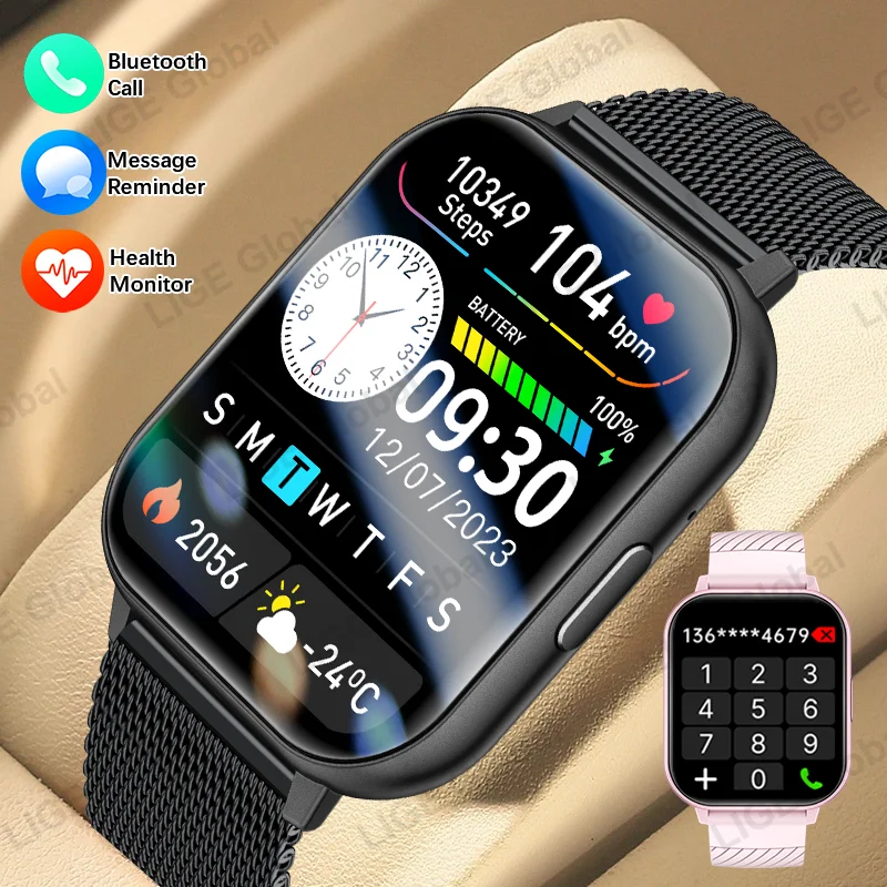 LIGE New Smart Watch 2025 1.83" HD Bluetooth Smartwatch Wireless Calls Men Women Smartwatches Fitness Bracelet Custom Watch Face
LIGE New Smart Watch 2025 1.83" HD Bluetooth Smartwatch Wireless Calls Men Women Smartwatches Fitness Bracelet Custom Watch Face