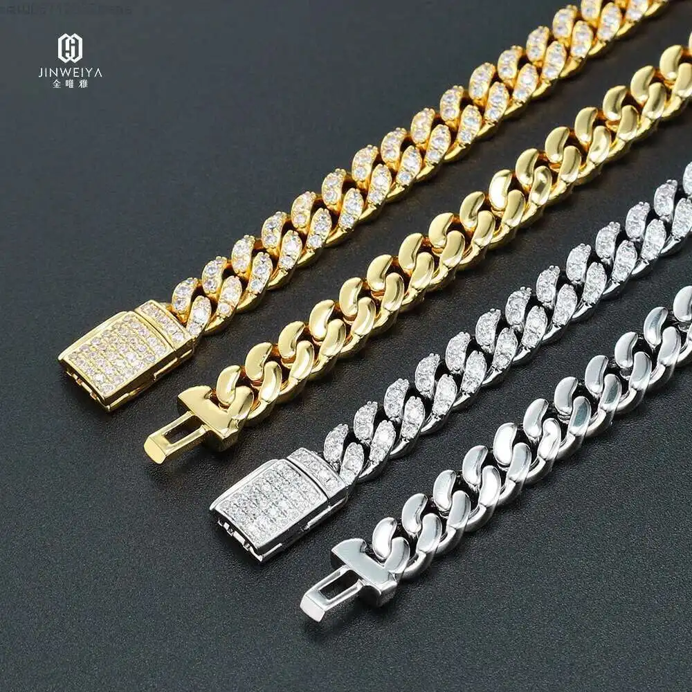 Jwy 6mm Cuban Link Chain Men Necklace Zircon Diamond 14k Gold Chain Men Iced Out Cuban Necklace
Jwy 6mm Cuban Link Chain Men Necklace Zircon Diamond 14k Gold Chain Men Iced Out Cuban Necklace