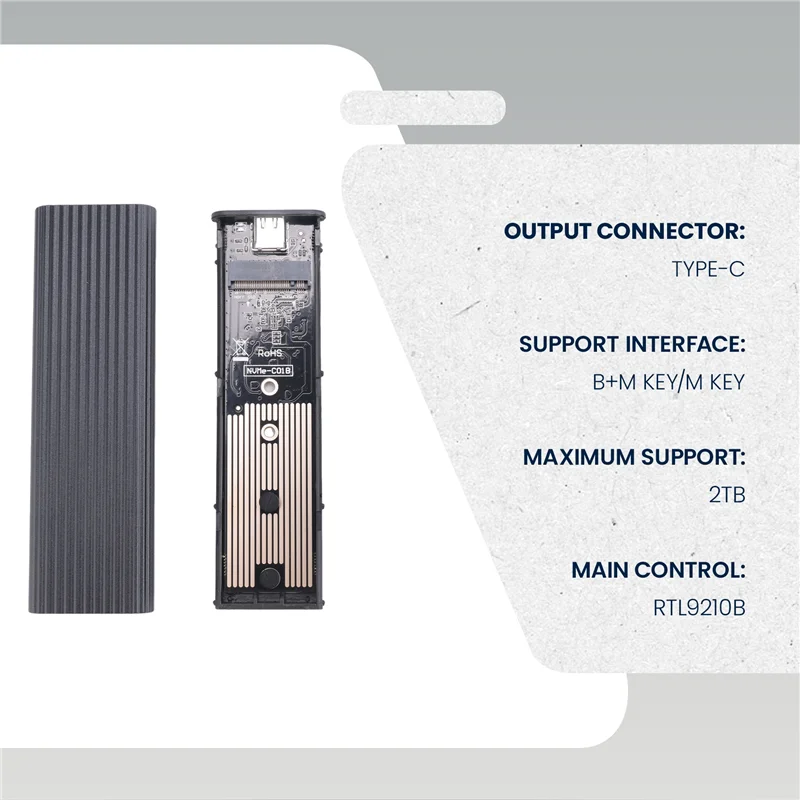 New!!M2 SSD Case NVME Enclosure M.2 To USB SSD Adapter For NVME PCIE NGFF SATA M+B Key 2230/2242/2260/2280 Dual Protocol
New!!M2 SSD Case NVME Enclosure M.2 To USB SSD Adapter For NVME PCIE NGFF SATA M+B Key 2230/2242/2260/2280 Dual Protocol