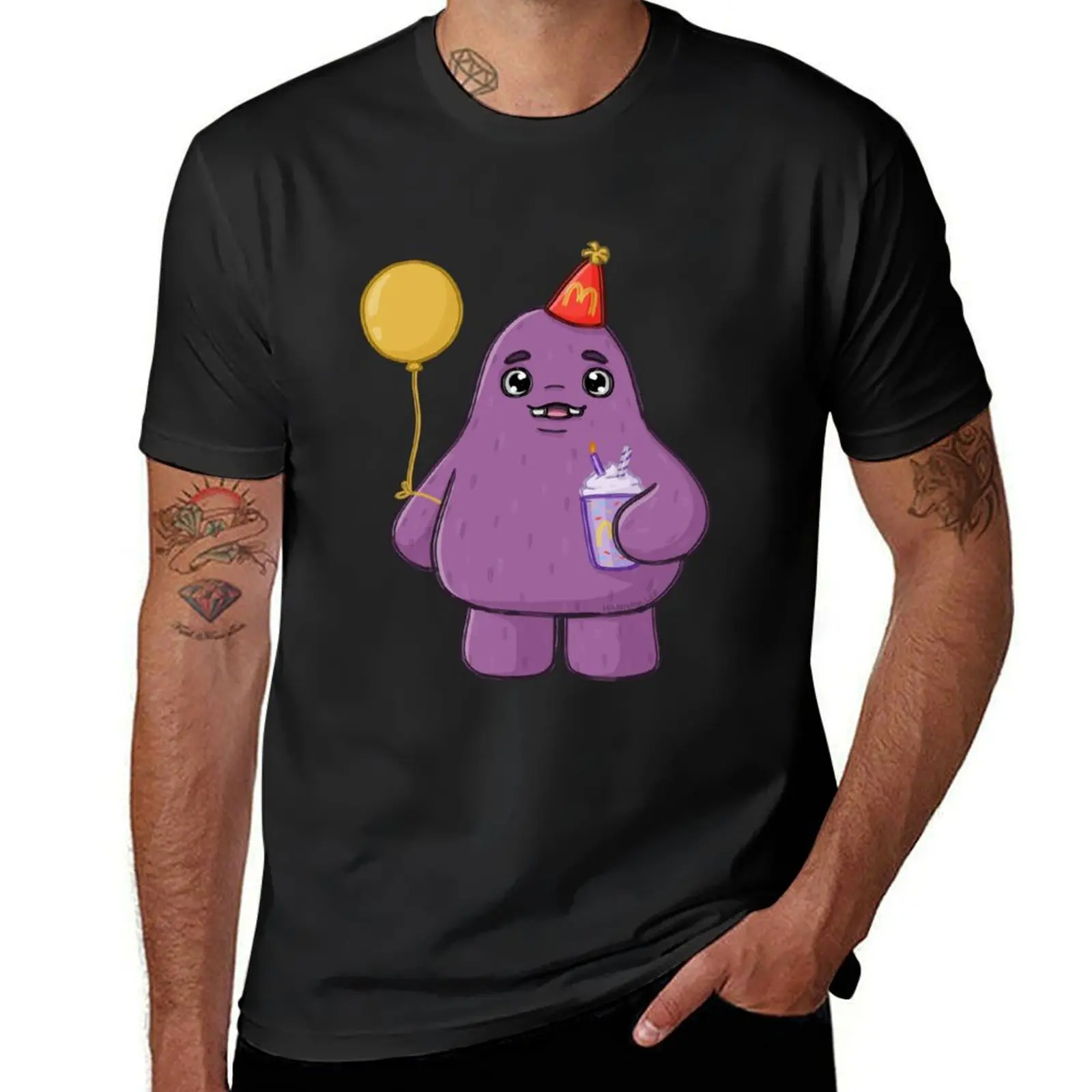 Grimace Birthday T-Shirt oversizeds new edition anime clothes Men's cotton t-shirt
Grimace Birthday T-Shirt oversizeds new edition anime clothes Men's cotton t-shirt