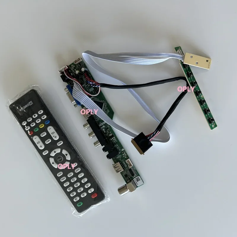 TV Controller board kit for LTN156AT27 LTN156AT30 LTN156AT32 1366X768 15.6" HDMI-compatible RF USB AV VGA Audio LED Screen DIY
TV Controller board kit for LTN156AT27 LTN156AT30 LTN156AT32 1366X768 15.6" HDMI-compatible RF USB AV VGA Audio LED Screen DIY