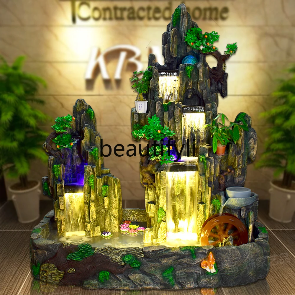 Large rockery flowing water fountain feng shui wheel water feature fish pond office feng shui ornament
Large rockery flowing water fountain feng shui wheel water feature fish pond office feng shui ornament