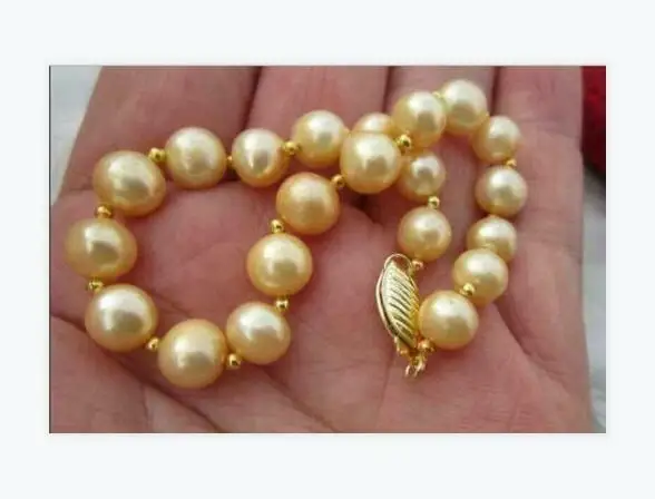 HUGE AAA 9-10MM ROUND SOUTH SEA GOLD PEARL BRACELET 7.5- 8 INCH14Kp YELLOW GOLD
HUGE AAA 9-10MM ROUND SOUTH SEA GOLD PEARL BRACELET 7.5- 8 INCH14Kp YELLOW GOLD