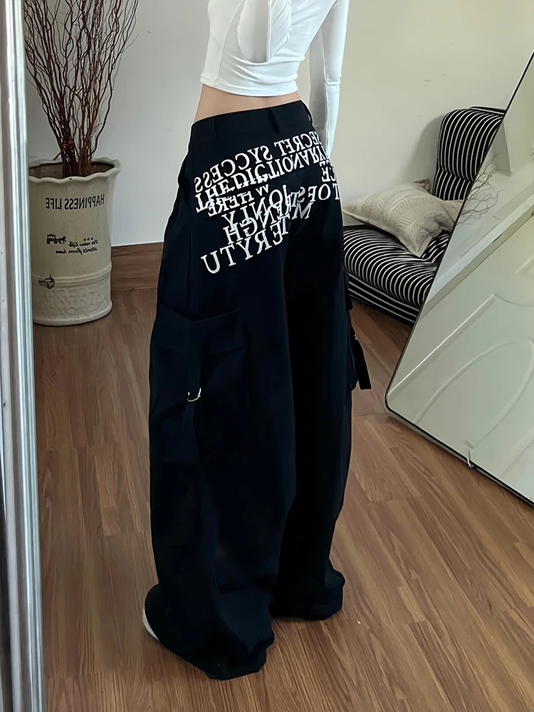Retro American Design Letter Print Work Pants Women Summer Spicy Loose Bf Lazy Style Floor-Length Jeans High Waist Denim
Retro American Design Letter Print Work Pants Women Summer Spicy Loose Bf Lazy Style Floor-Length Jeans High Waist Denim