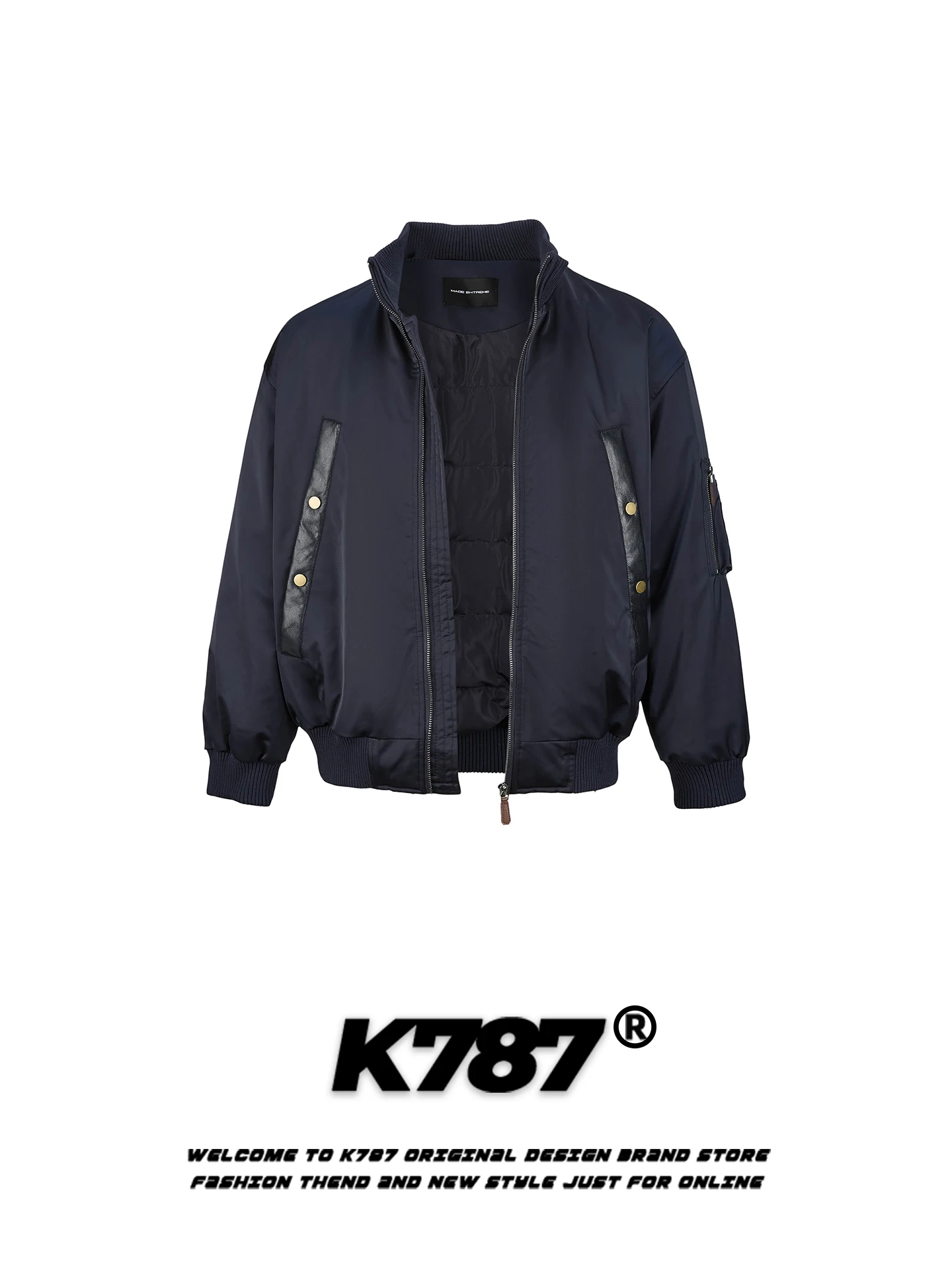 K787 American Style Street White Duck down Stand Collar Padded Jacket Unisex Loose Warm Thickened Winter Pilot Coat Youth Fas...
K787 American Style Street White Duck down Stand Collar Padded Jacket Unisex Loose Warm Thickened Winter Pilot Coat Youth Fas...